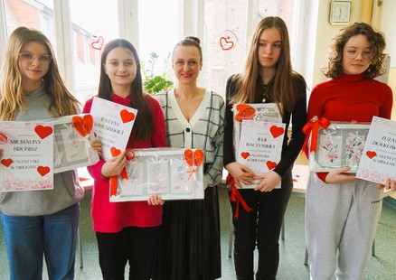 Walentynki w bibliotece szkolnej