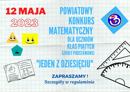 Konkurs Matematyczny "Jeden z dziesięciu"