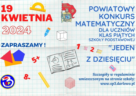 Powiatowy konkurs matematyczny „1 z 10”