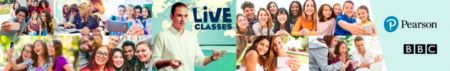 Logo nprogramu Pearson & BBC Live Classes